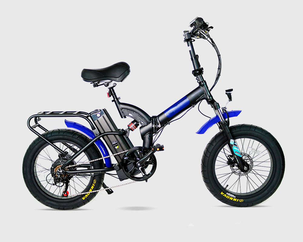 Bicicleta eléctrica plegable Lee9720 con neumáticos anchos
   