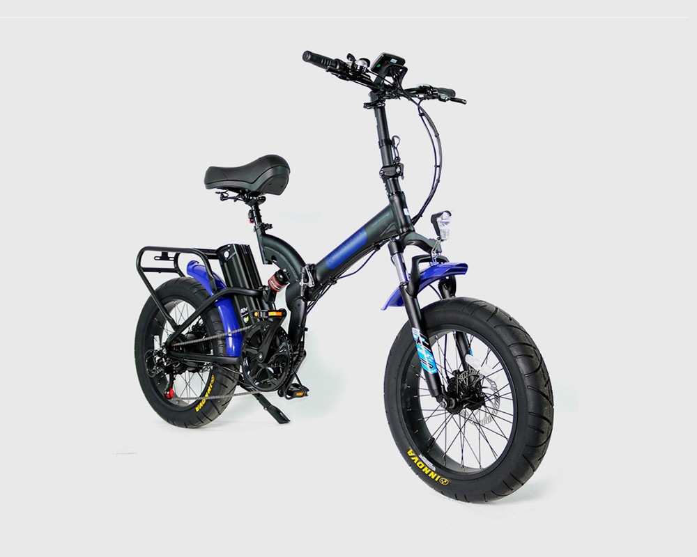 Bicicleta eléctrica plegable Lee9720 con neumáticos anchos
   