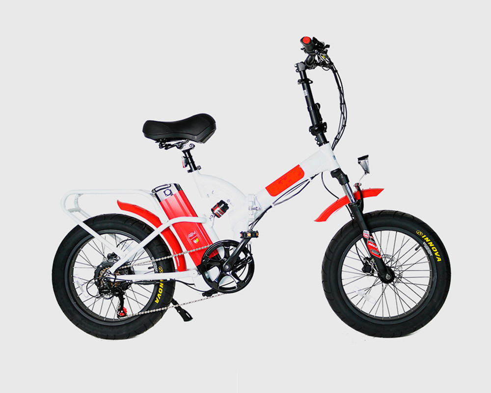 Bicicleta eléctrica plegable Lee9720 con neumáticos anchos
   