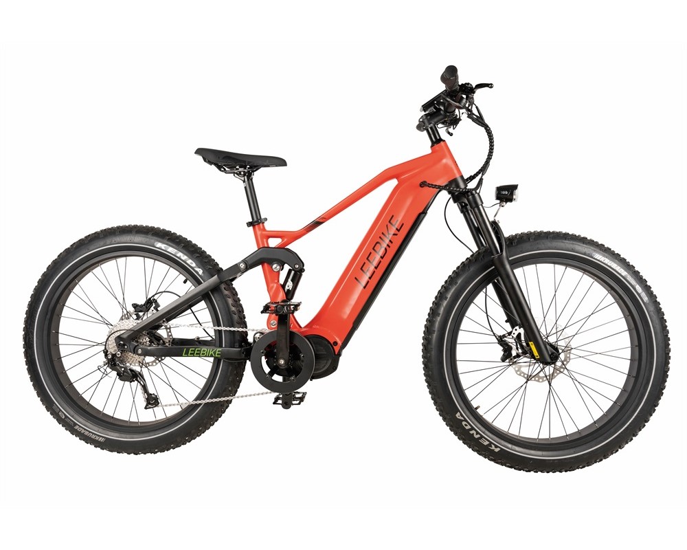 Bicicleta de montaña eléctrica de motor central y neumáticos anchos Lee954
   